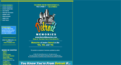 Desktop Screenshot of detroitmemories.com