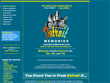Tablet Screenshot of detroitmemories.com